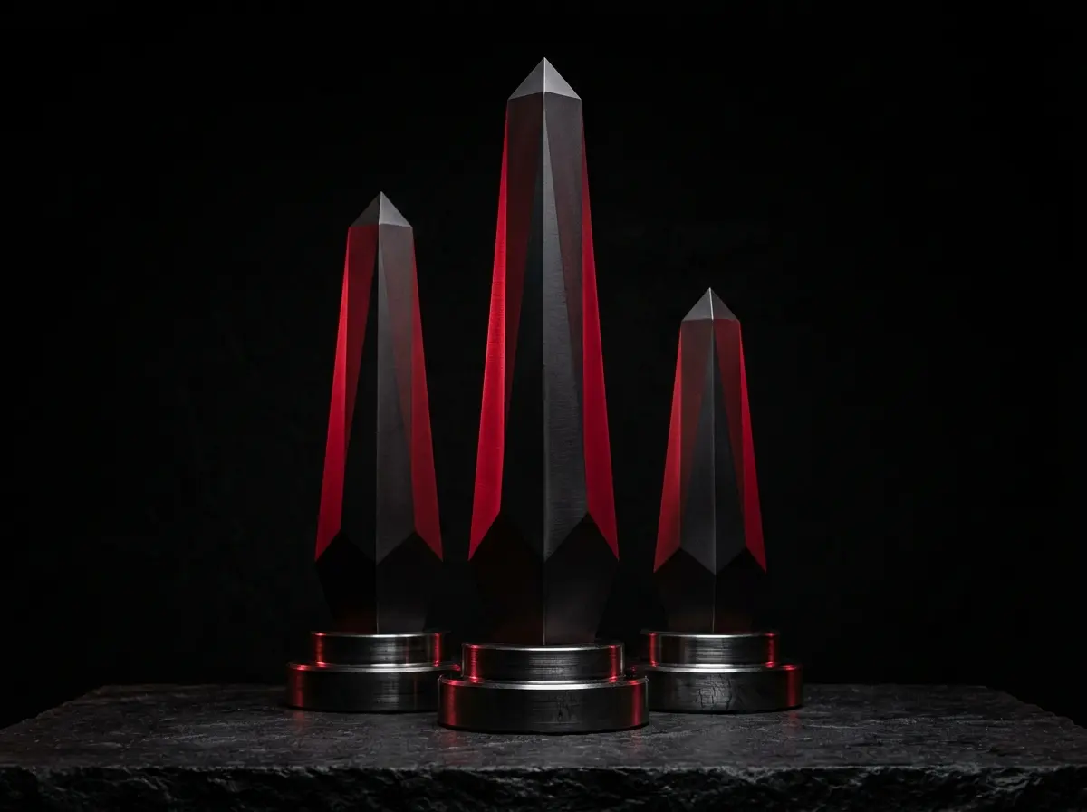 Troféus personalizados do pódio